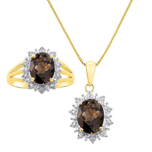 Details about   Smokey Quartz & Diamond Earrings Sterling Silver or Gold Plate June Birthstone